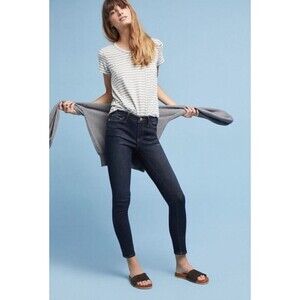Anthropologie Pilcro And The Letterpress Jeans Mid Rise Skinny Stretch Denim 25